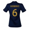 Damen Fußballbekleidung Frankreich Matteo Guendouzi #6 Heimtrikot WM 2022 Kurzarm